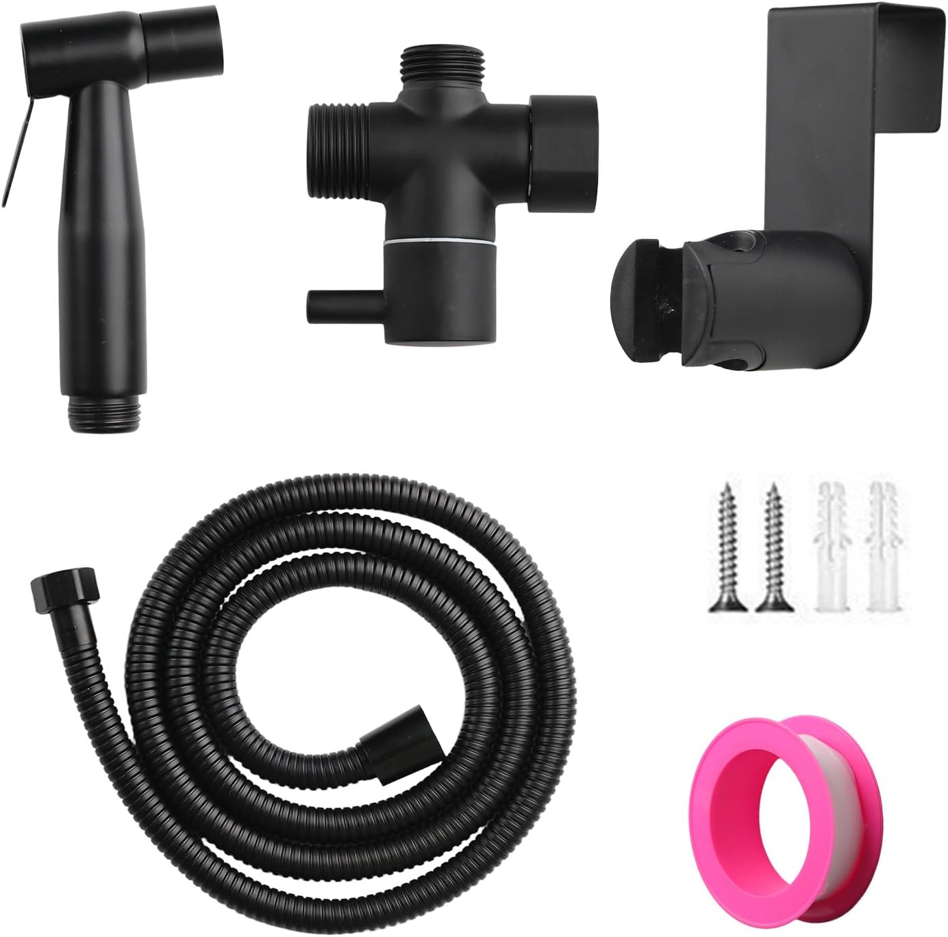 Bathroom Toilet Shower Balcony Coil Hose Spray Gun
