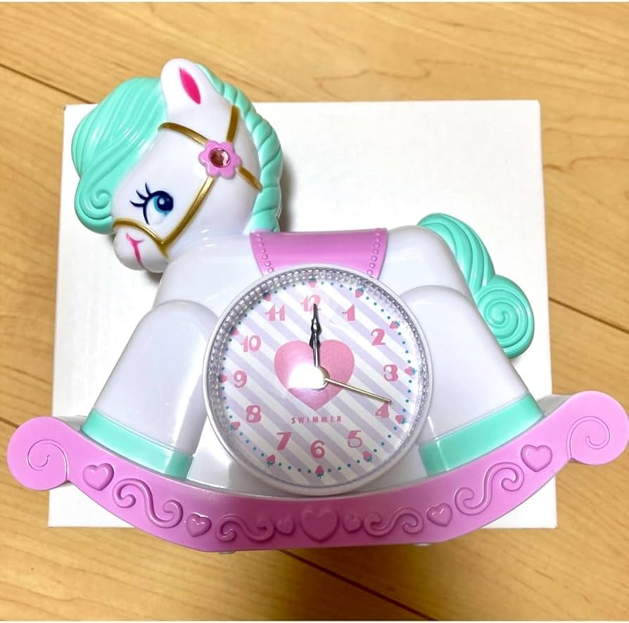 スイマーの木馬クロック