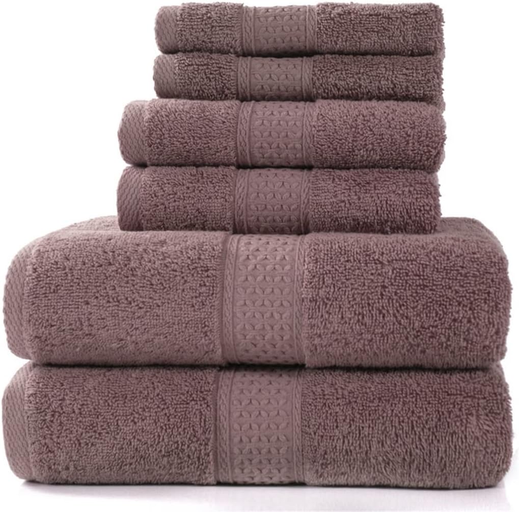 Towel Bath Towel Set,2 Large Bath Towels,2 Hand Towels,2 Washcloths. Hotel Quality Soft Absorbent Bathroom Towels Bath Towel (Color : E) (D) (D)