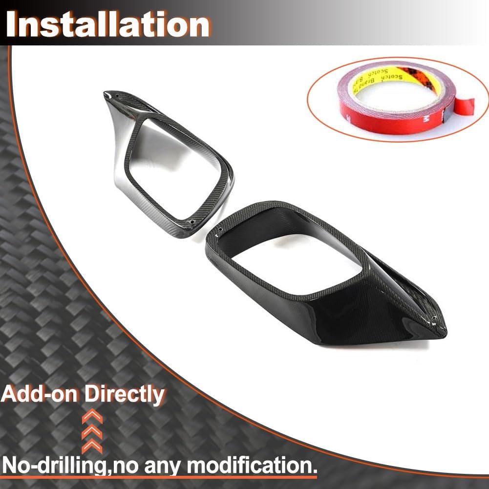 Carbon Fiber Front Bumper Air Vent Cover Trim for Mercedes-Benz W213 S213 E63 AMG 2016-2020 Sedan 4-Door Fog Lamp Vent Cover Body Kit Factory Outlet