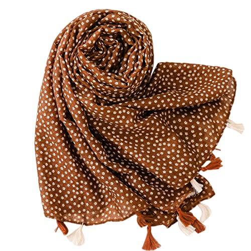 Image of FAIRYGATE Scarf Gifts for Women Tassel Scarf Ladies Womens Celebrity Style Extra Large Long Oversized Scarves Maxi Sarong Sale Figure-friendly 63104