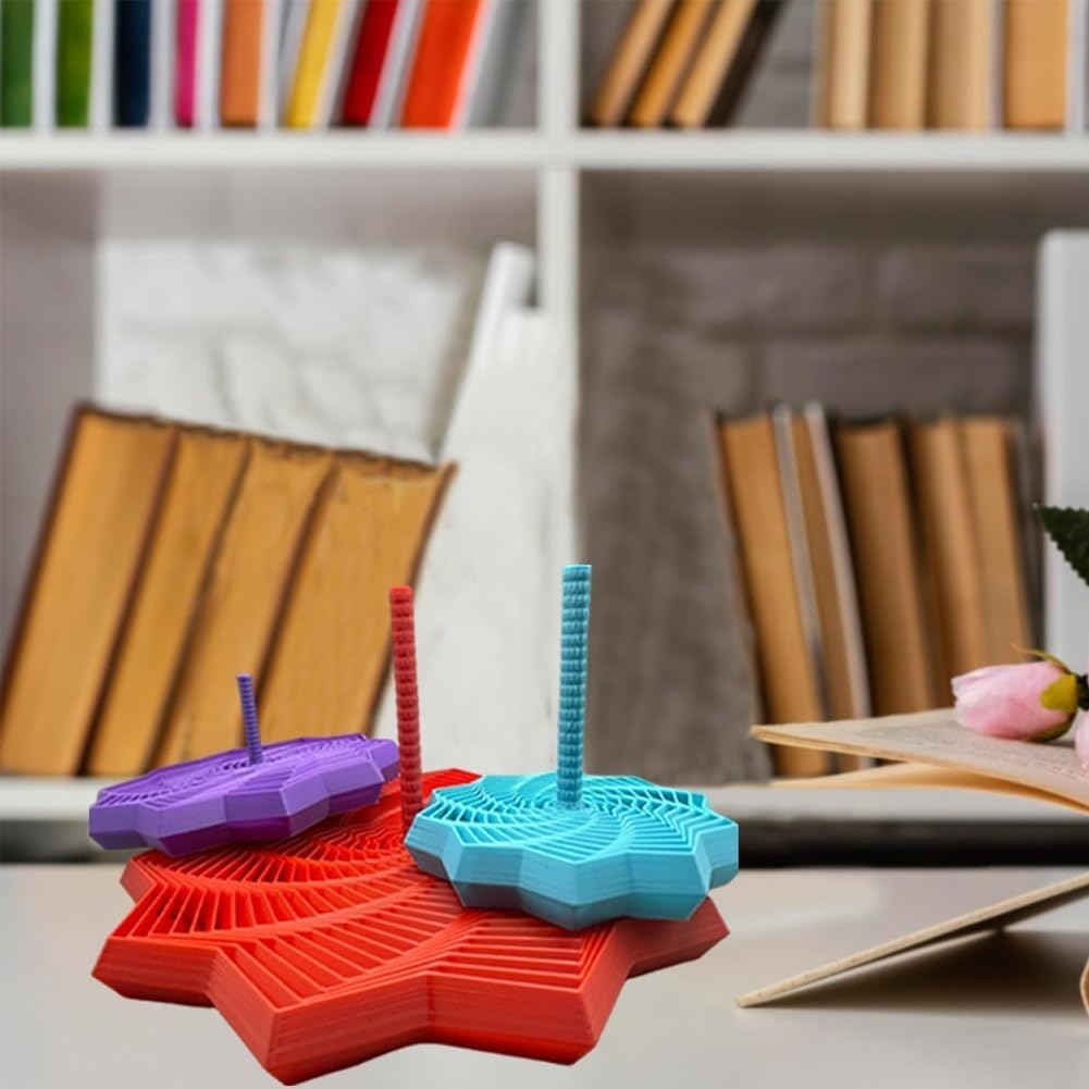 2er Set 3D-gedruckte Fidget Sterne – Sensorisches Spielzeug Zum Stressabbau, 11.7x11.7x1.5 Cm, PLA Material