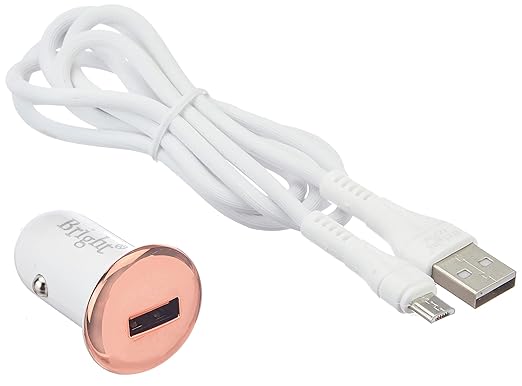 Abriitch by Bright, High Speed Charging Adapter 033 Ch-C03 with Micro Cable, White at Rs. 276