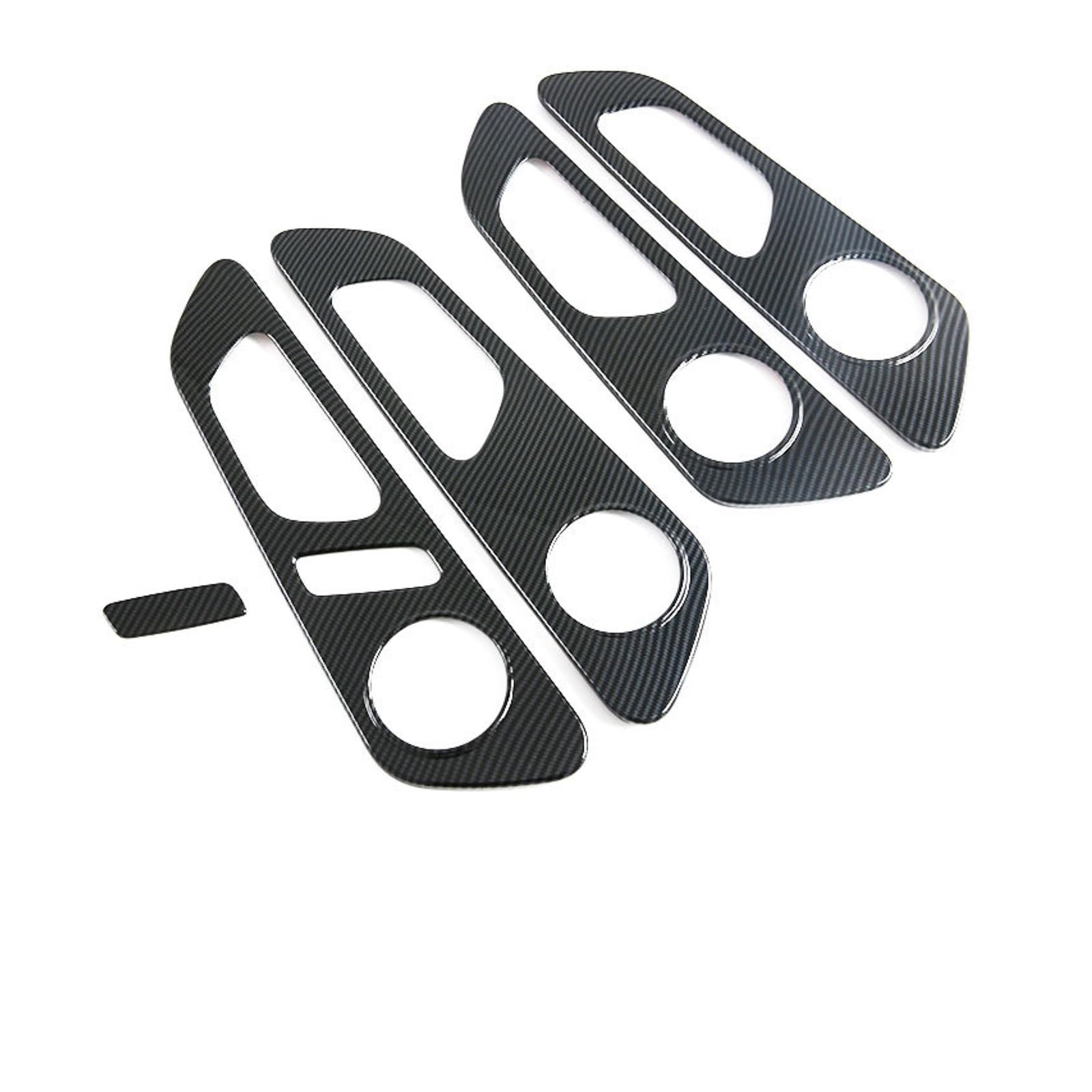 QBKGMEWCA Interior Door Handle Button Trim Frame and Tweeter Panel Modification Kit Compatible for Chery Tiggo 8 Pro 2024