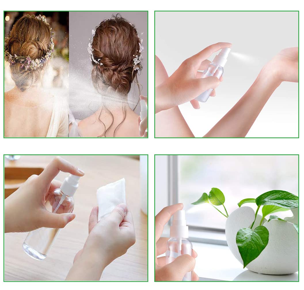getalong 6 Pcs Spray Bottles,Mini Spray Bottles,2oz/50ml Plastic Small Travel Bottle Set,Refillable Hand Spritzer Bottles for Liquids : Beauty & Personal Care