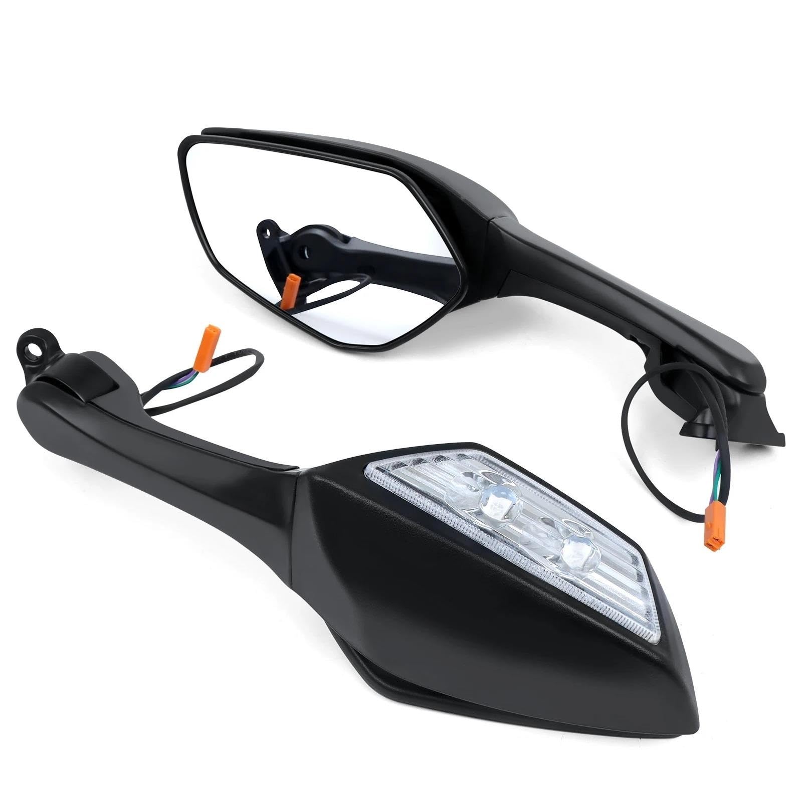 Espejos retrovisores plegables con luces de giro para moto Ninja ZX10R 2011-2015