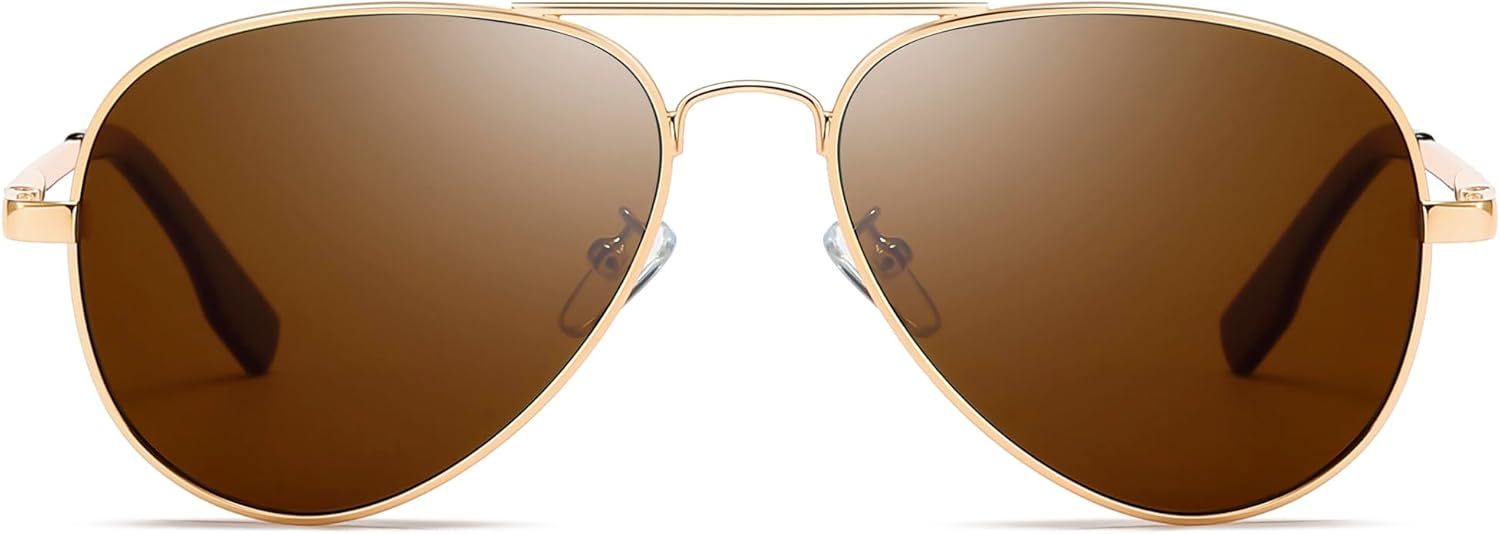 SUNGAIT Classic Aviator Sunglasses for Men Women Polarized UV400 Protection Vintage Retro Chic