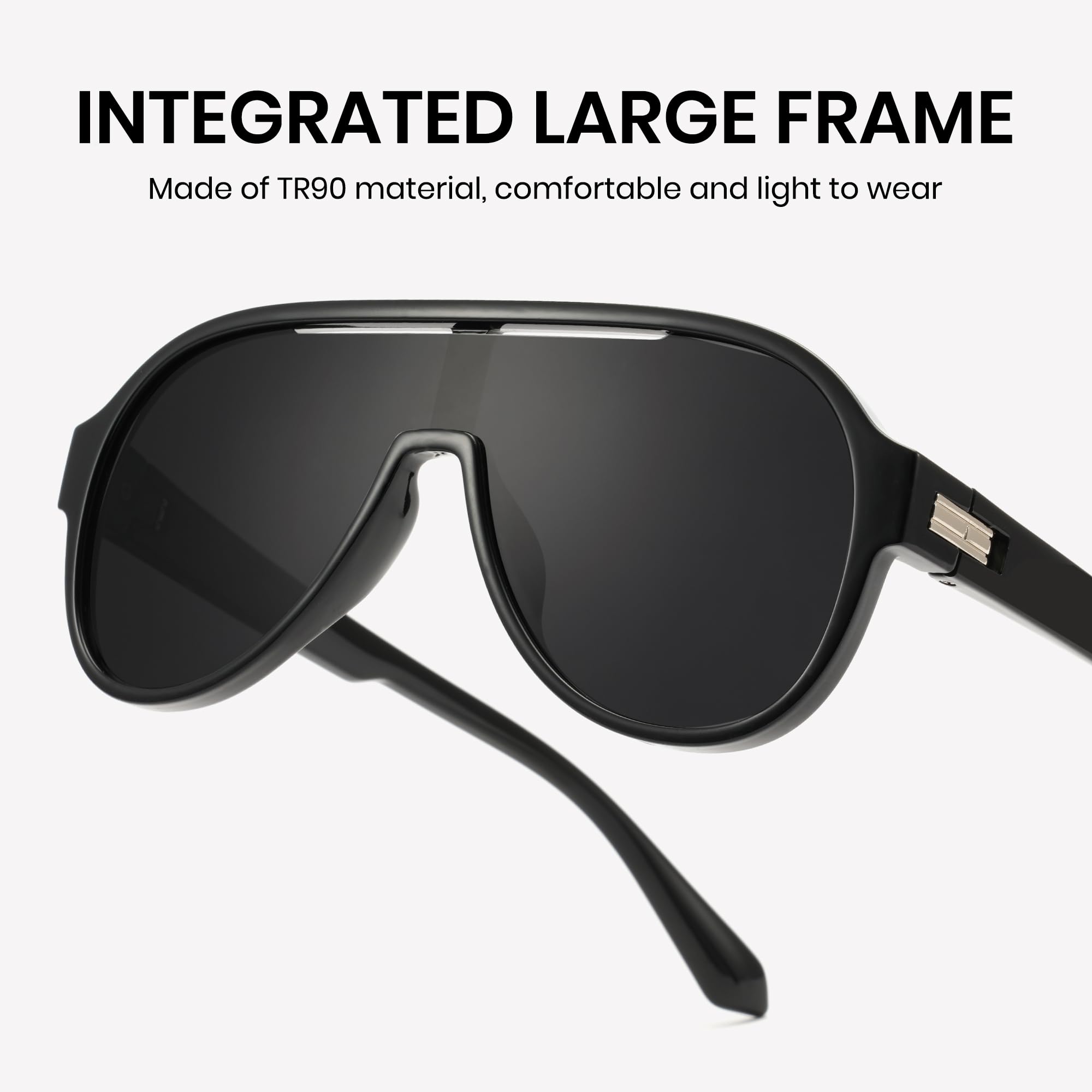 Cyxus Gafas de sol para hombre y mujer, clásicas, polarizadas, para exteriores, UV 400, para conducir, pescar, viajar, P1131