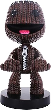 Exquisite Gaming Sackboy Controller Holder - Little Big Planet Official Phone Stand & Cable Guys Figure