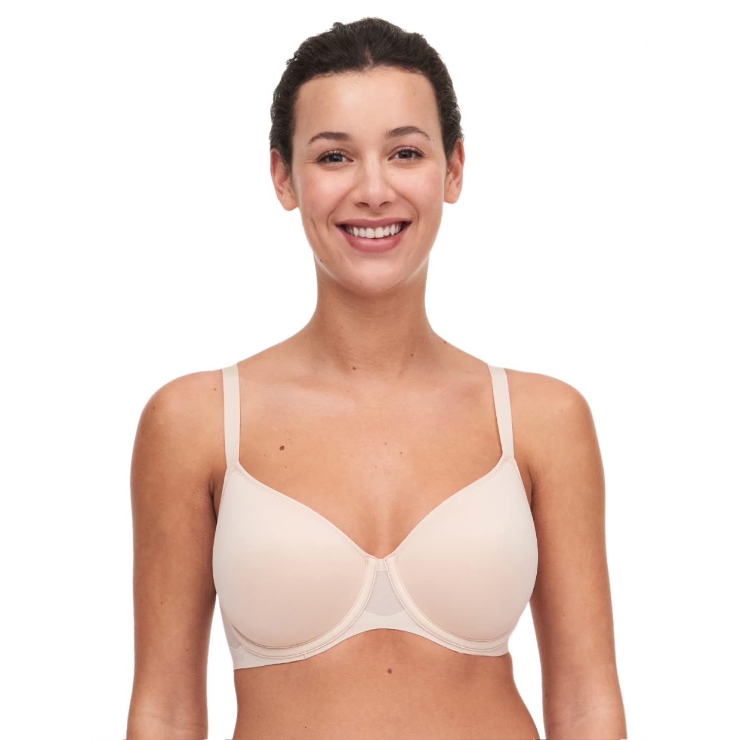 Chantelle Women's Pure Light 3/4 Spacer Bra, Nude Blush, 34F