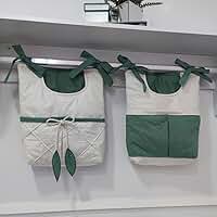 Kit Saquinho Porta Fraldas para Meninos Verde 2 Peças Porta Treco e Objetos Safari Selva Bichinhos Bebê Enxovais Original