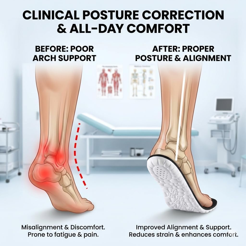 Cloud Insoles for Men & Women – Memory Foam Anti-Fatigue Insoles, Shock Absorbing 4D Cloud Soles, Super Soft Comfort Shoe Inserts for Foot Pain Relief - Image 4