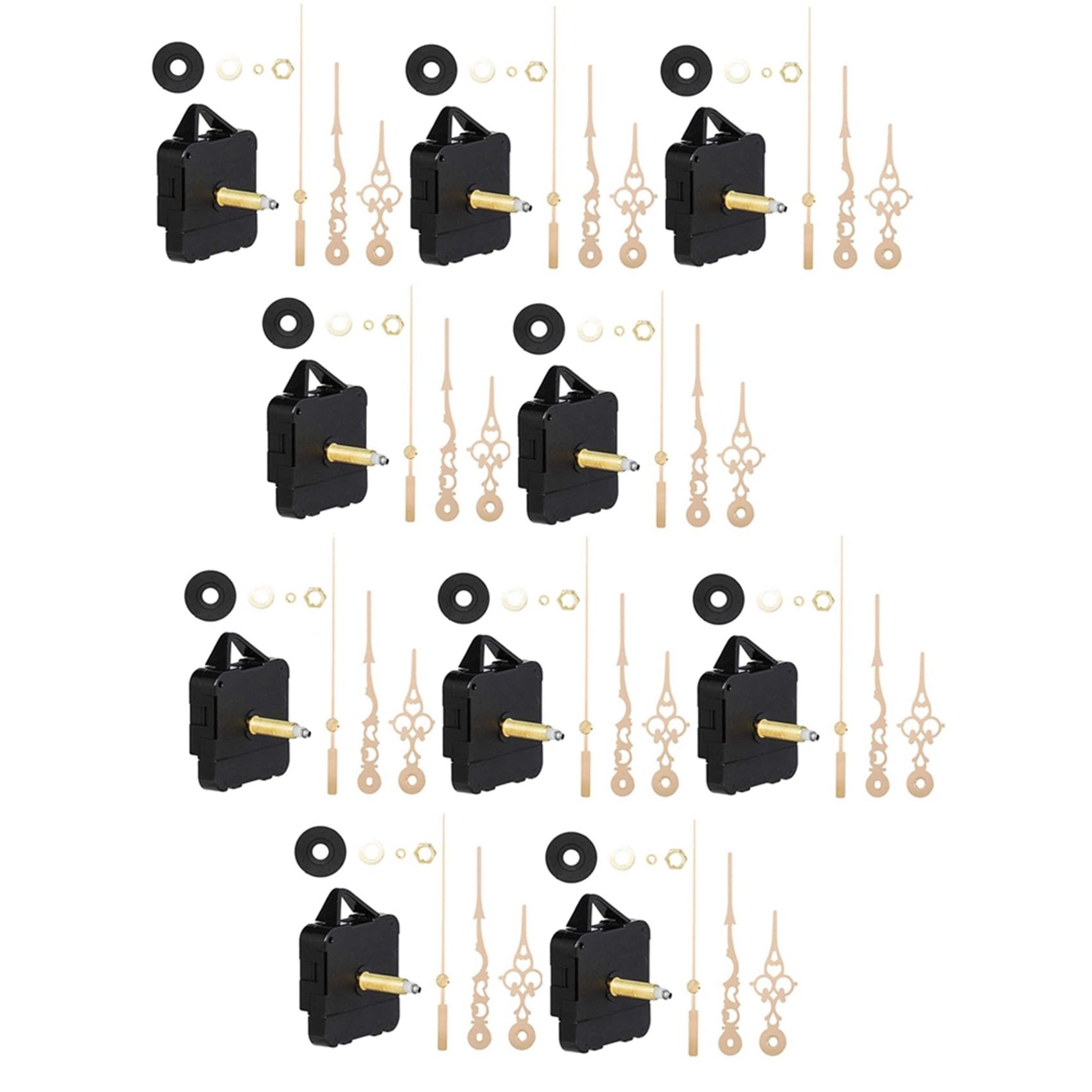 20 Pezzi 31 mm Albero Lungo DIY Meccanismo di Movimento 'Orologio al Quarzo Kit di Lancette Orologio da Parete Movimento Strumento di Riparazione Parti Accessori