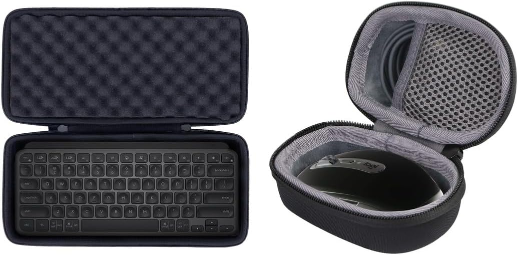 Hard case for Logitech MX Anywhere 3 Mouse + MX Keys Mini Keyboard
