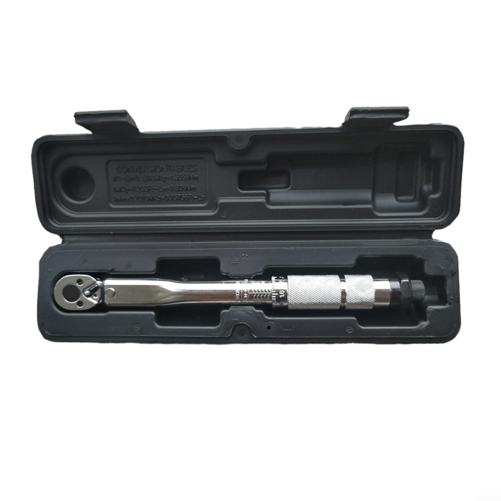 Chiave dinamometrica con attacco quadro da 1/2", 28-210 Nm, in acciaio al cromo vanadio, con clic acustico, per riparazione auto e manutenzione bici, include custodia (1-2)