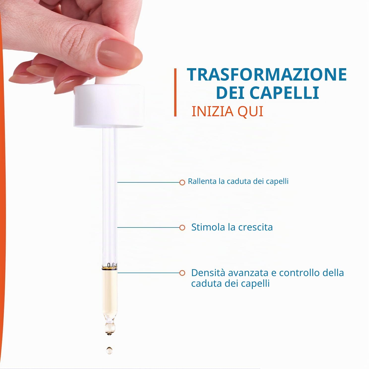 DUCRAY Anaphase Creastim - Lozione contro la caduta e crescita - 60ml | Frena la caduta dei capelli - Stimola la crescita fisiologica - Caduta occasionale - Perdita di densità dei capelli