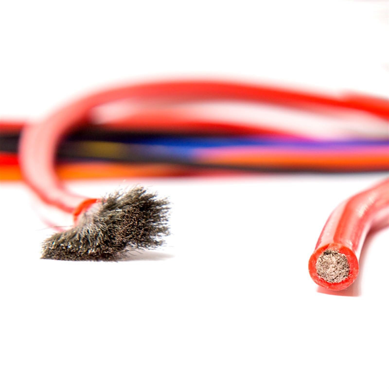 Hauptleitung Fest 20 AWG bis 6 AWG weiches elektrisches Lithium-Batterie-Anschlusskabel, hitzebeständiges Silikonkabel for Modell Verbinder Webstuhl (Color : Schwarz, Size : 6 AWG 1 meter)