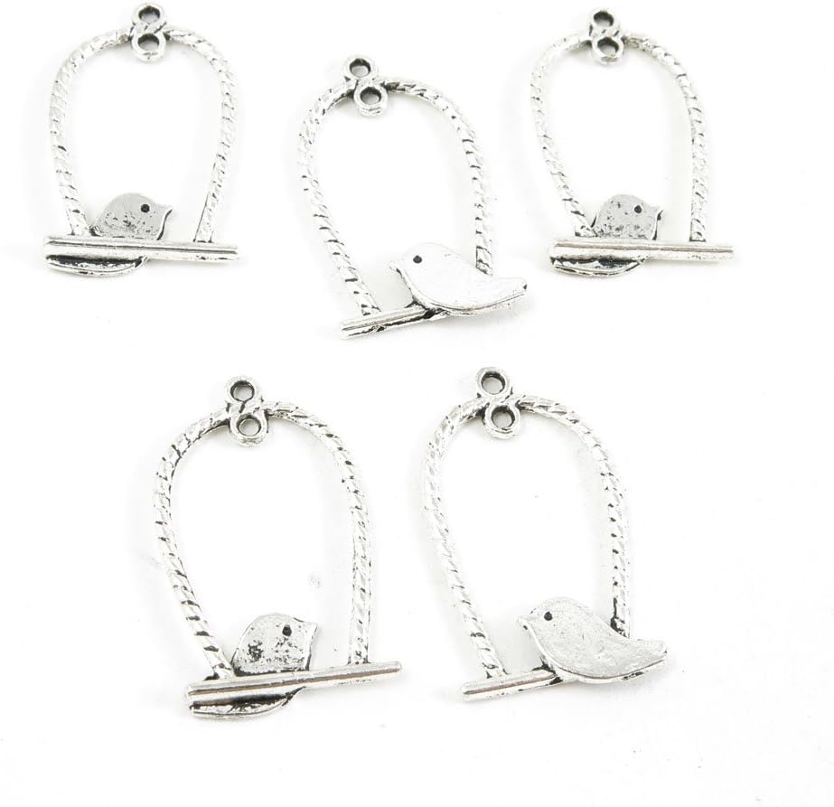 470 Pieces Antique Silver Tone Jewelry Making Supply Charms