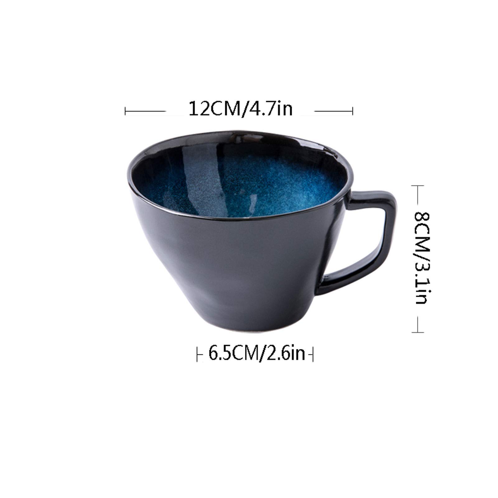 Kaffeetasse Große Keramik Kaffeetassen Unregelmäßig Großkaliber Milchbecher Gourmet Dessert Tassen Frühstück Haferflocken Tassen