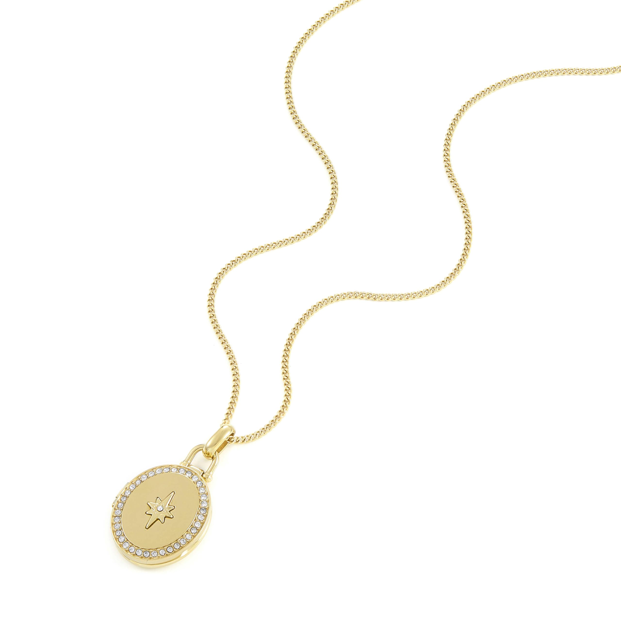 Fossil Locket Necklace for Women