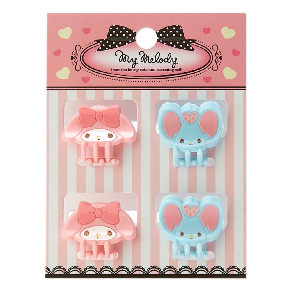 My Melody Hair Clip 4 Piece Mini Hair Clip Kids Kids