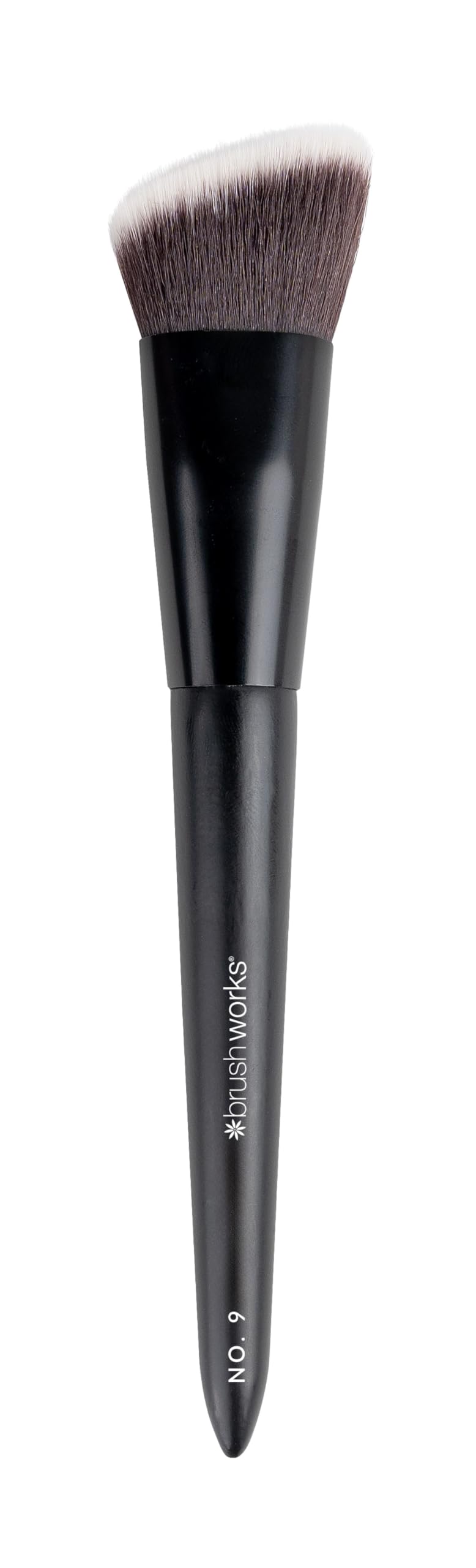Brushworks No. 9 Angled Flat Top Foundation Buffing Brush, Foundation Makeup Brush for Seamless Air-brushed Finish - Image 2