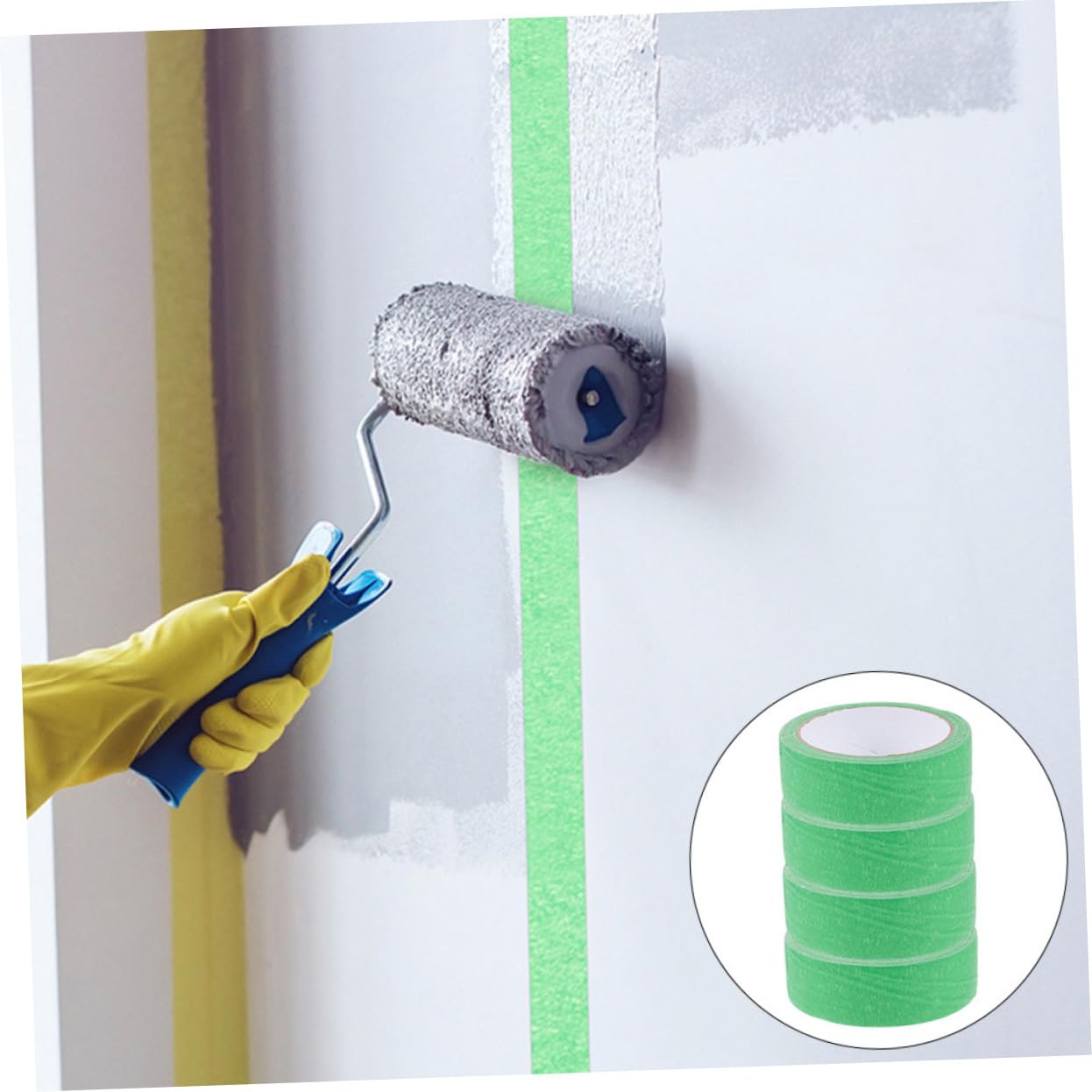 VILLCASE 12rouleaux Ruban De Masquage Lot Adhésif Pour Peinture Décoration Et Facile à Déchirer Sans Résidu