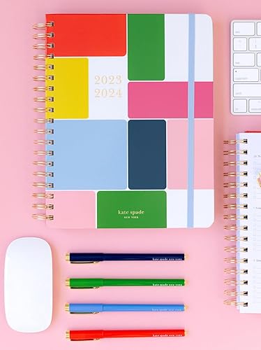 Miniatura 6 de Kate Spade New York Agenda diaria 2023-2024, planificador grande de agosto de 2023 a diciembre de 2024, planificador semanal con calendario mensual,
