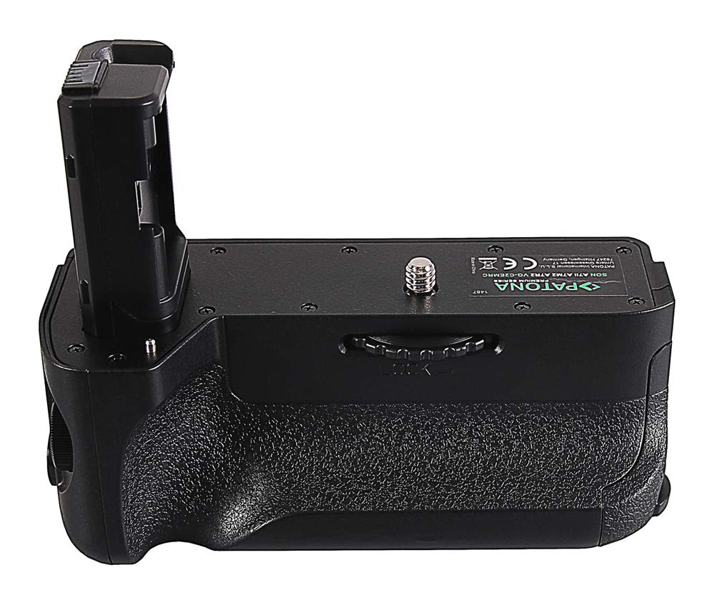 PATONA Empuñadura de batería de repuesto para VG-C2EMRC para 2 baterías NP-FW50, compatible con Sony A7 II, A7M2, A7R2, con mando a distancia y función de carga USB-C, ergonómico y antideslizante