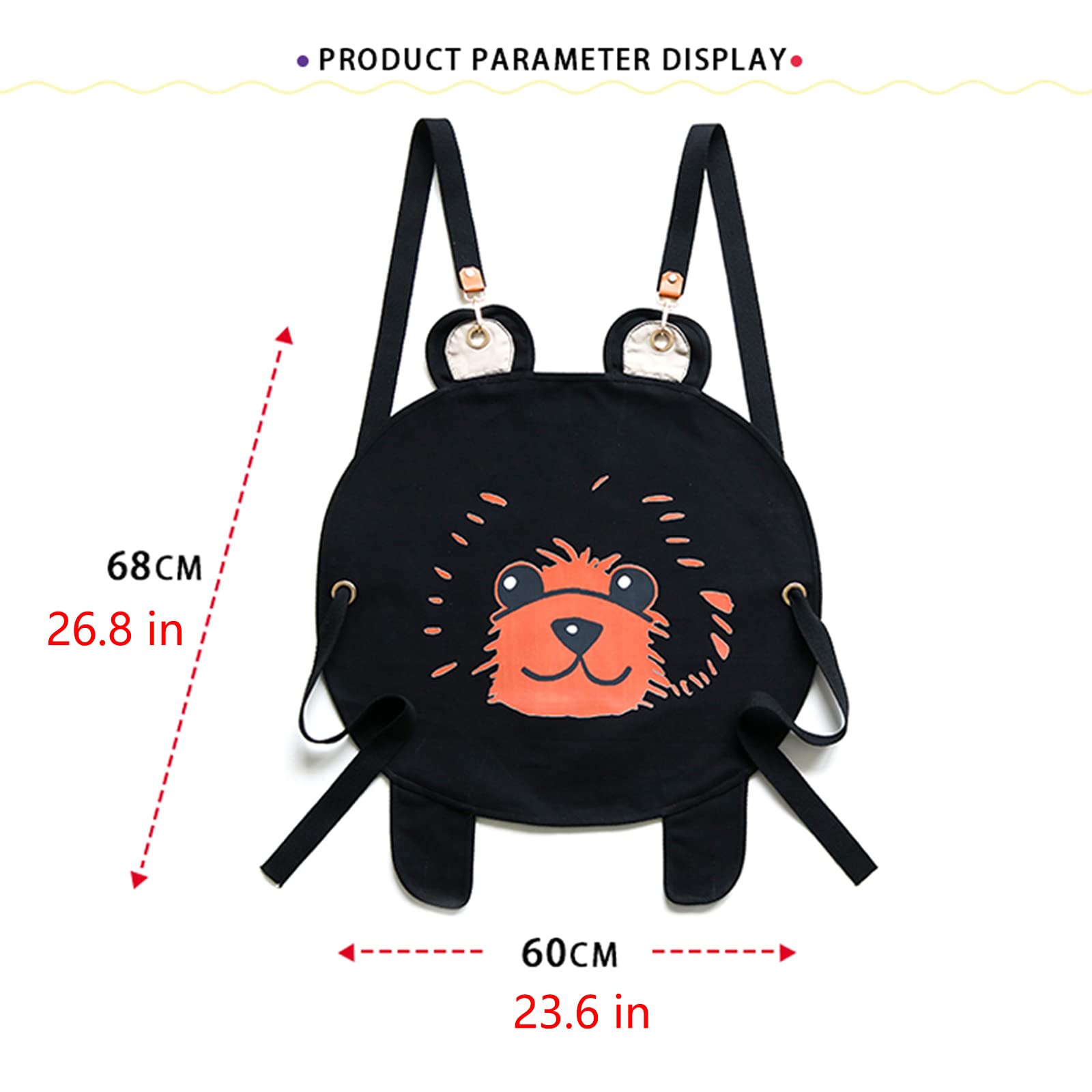 Tabliers pour Filles et garçons, Tabliers de Cuisine, de pâtisserie et de Peinture, Tablier pour Enfants, Noir, M