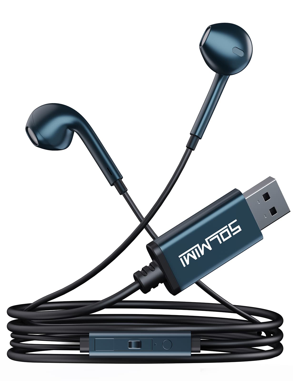 Amazon.co.jp: SOLMIMI 2M USB イヤホン pc マイク 付き Amazon.co.jp: SOLMIMI 2M USB イヤホン pc マイク 付き