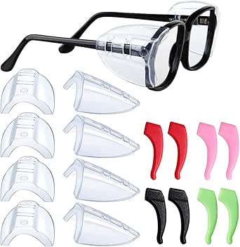 2 Paar Brillen Seitenschutz - Flexibel, Aufsteckbar Für Schutzbrillen