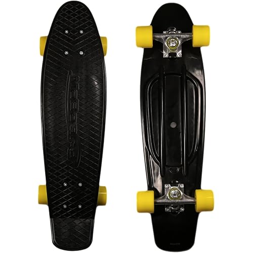 27-inch Vintage Skateboard - Skate for Beginners and Professionals - Shortboard for Kids and Adults - Stylish Board with Interchangeable Wheels