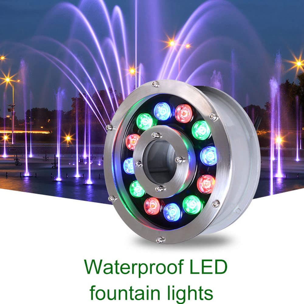 LED-fontänljus IP68 Vattentäta strömmande ljus Undervattensljus Fiskdammsljus Poolljus Landskapsljus Undervattensspotlights (flera färger och effekt)