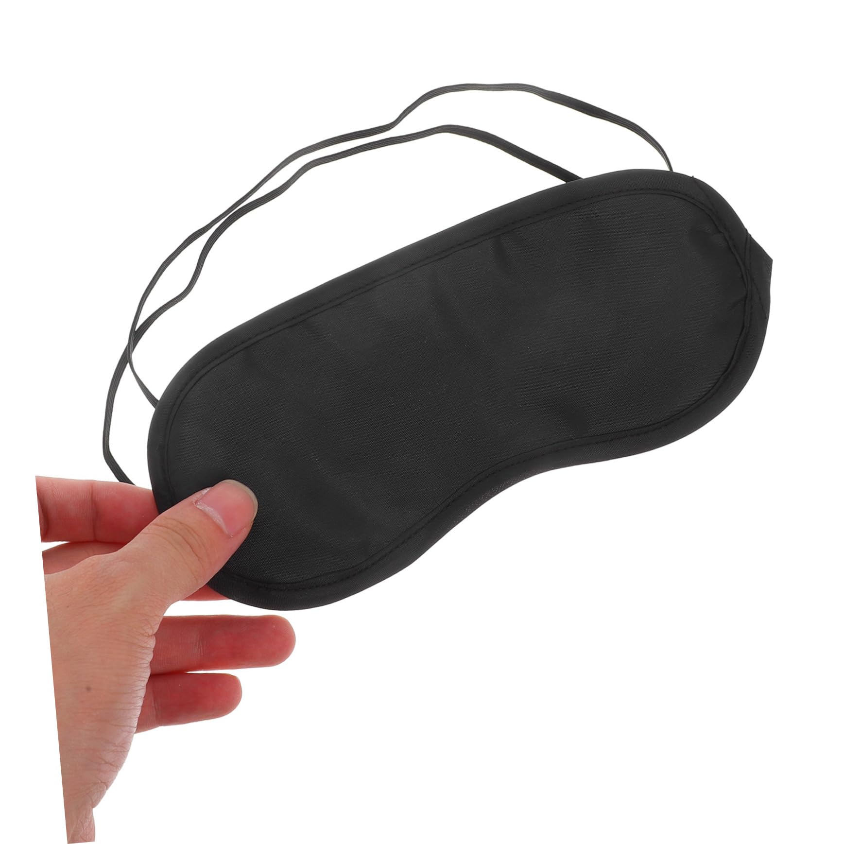 COLLBATH 50 Pezzi Maschera Per Dormire Portatile Oscurante Monouso in Seta Per Coprire Gli Occhi Regolabile Maschera Per Dormire in Aereo Per Viaggi Aperto Nera