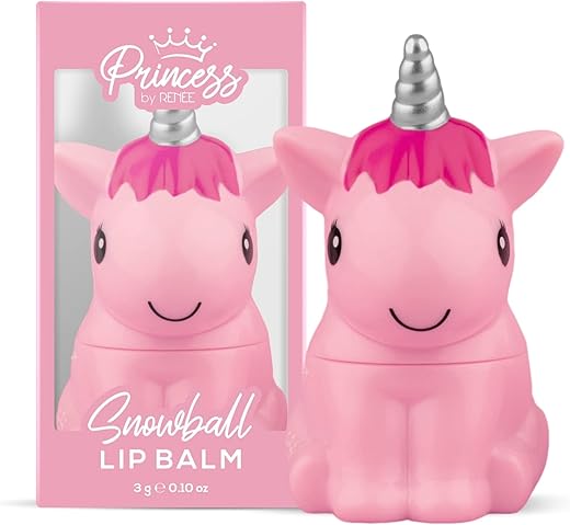 RENEE Princess Snowball Lip Balm 3gm for Pre-teen Girls | Color – Pink | Enriched With Shea Butter, Cocoa Butter & Vitamin E| Cruelty Free & Vegan
