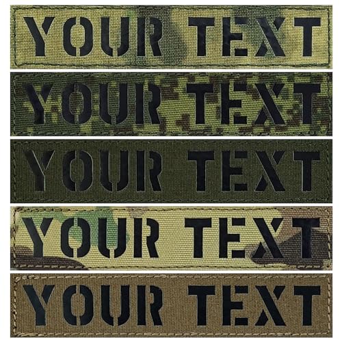 Custom Name Tape, IR Infrared Reflective Patch with Hook Loop Fastener