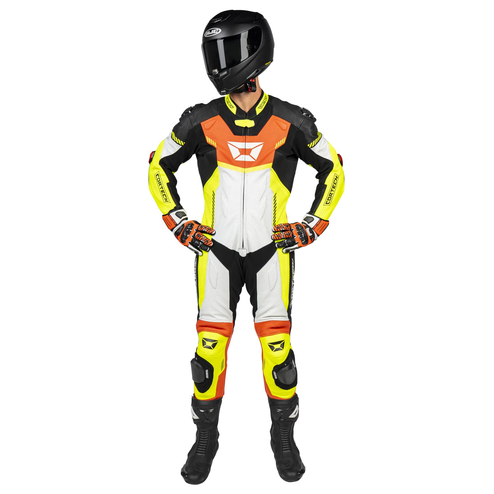 cortech Men's Revo Sport Air 1-Piece Leather Motorcycle Racing Suit