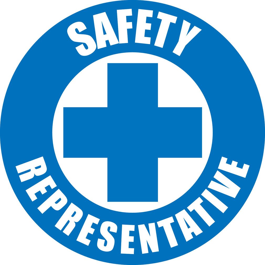 Safety Representative Hard Hat Labels Helmet Vinyl Stickers Decals Reflective