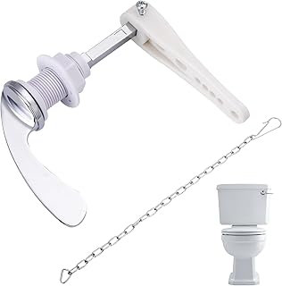 Firtink Toilet Flush Handle Replacement Toilet Handle Replacement Universal Toilet Handles Flush Lever Alloy Replacement Flush Lever Kit for Toilet Wc Tank