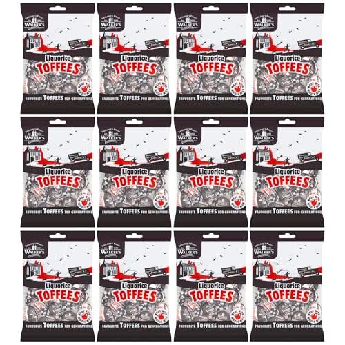 Walkers Nonsuch Liquorice Toffees Bag 5.29 Oz (Pack of 12)