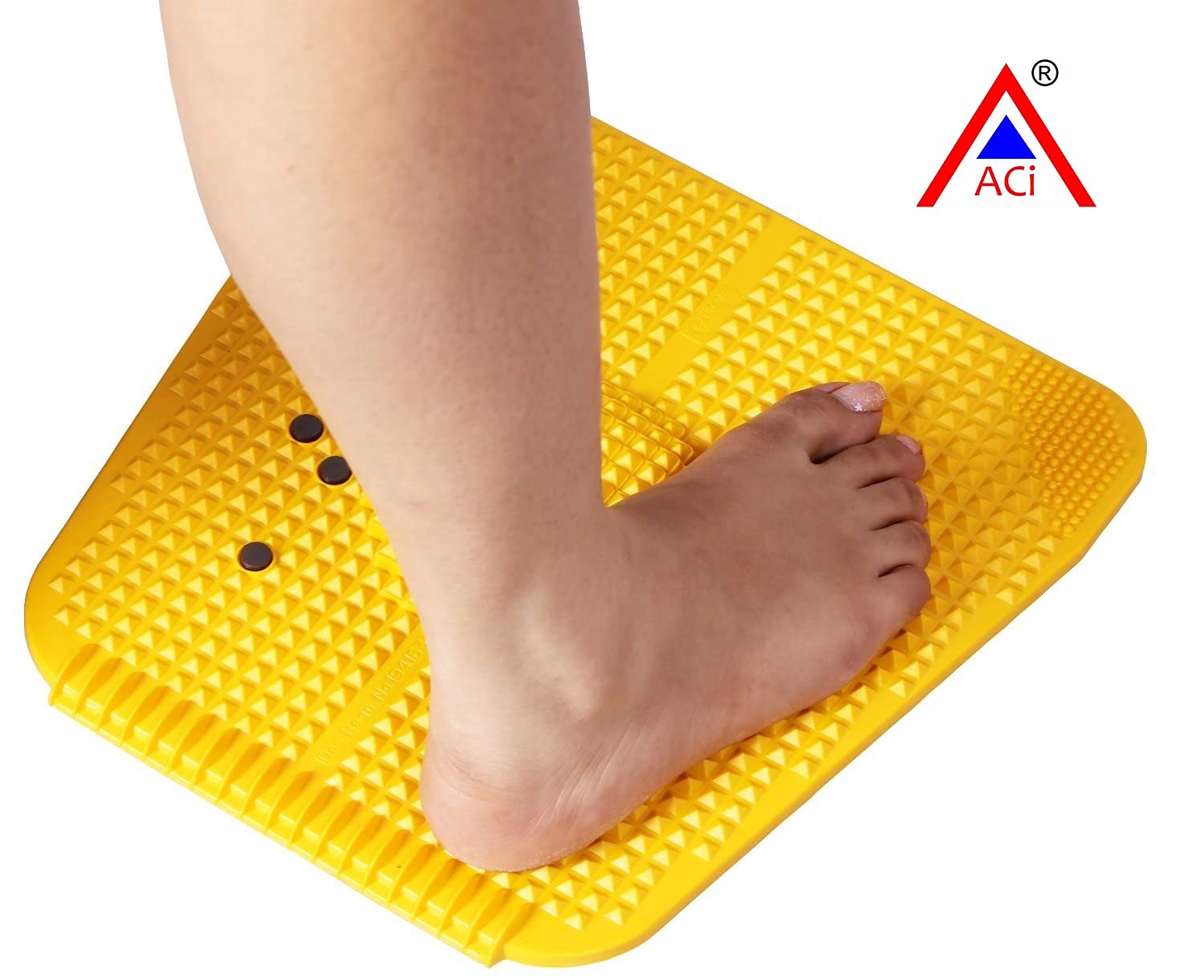 ACi Acupressure Health Care Product Plastic Acp Power Mat Iv 2000 (Yellow, 30X30 Cm) ACi Acupressure Health Care Product Plastic Acp Power Mat Iv 2000 (Yellow, 30X30 Cm)