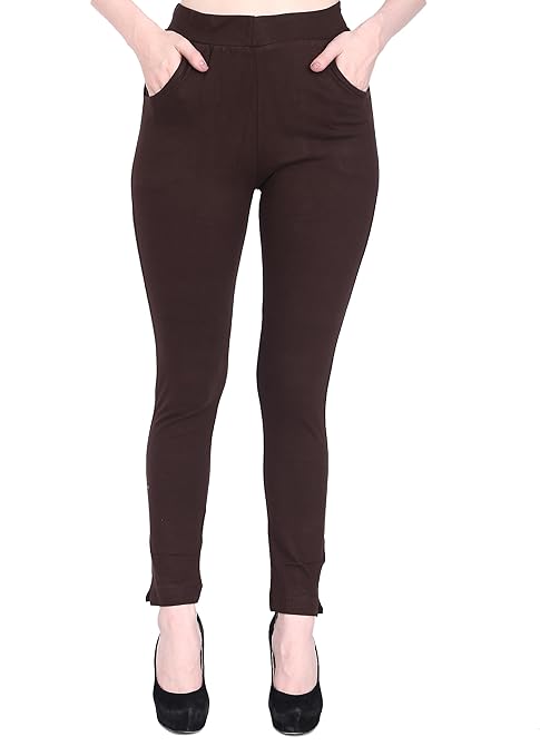Women Brawn (Coffee) Regular Solid Ankle Lenght