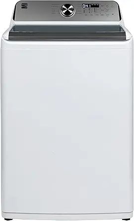 Kenmore 4.4 cu. ft. Top Load Washer with Triple Action Agitator for Tough Dirt & Stains-Reduce Laundry Time with Accela and Express Wash-LED, White