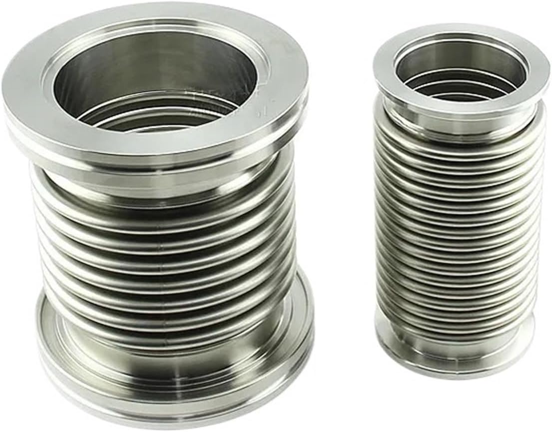 ISO63 304 Stainless Steel Vacuum Flexible Bellows Pipe Hose Bellows Vacuum Flange Fitting Fast Quick Vacuum Bellows Tube (Size : Length 300mm, Color: ISO63-Flexible)