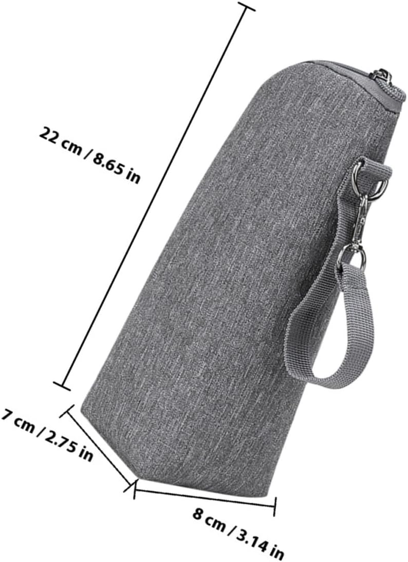 ibasenice 2pcs Insulated Food Bottle Bags Portable Cooler Organizer for Daycare and Travel, Gray Thermal Milk Bottle Holder for Nursing Moms