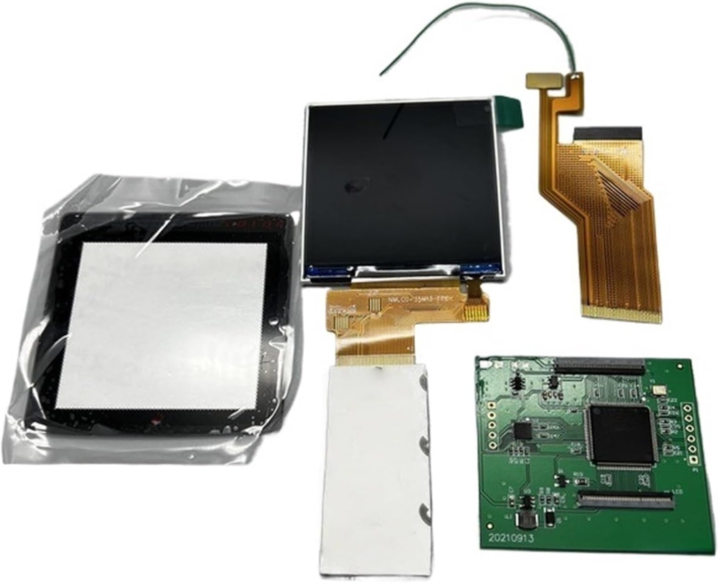 IPS LCD Screen Highlight Brightness, for SNK for NGPC, for NEOGEO for Pocket Color Thick Game Console(Black lens Thick)