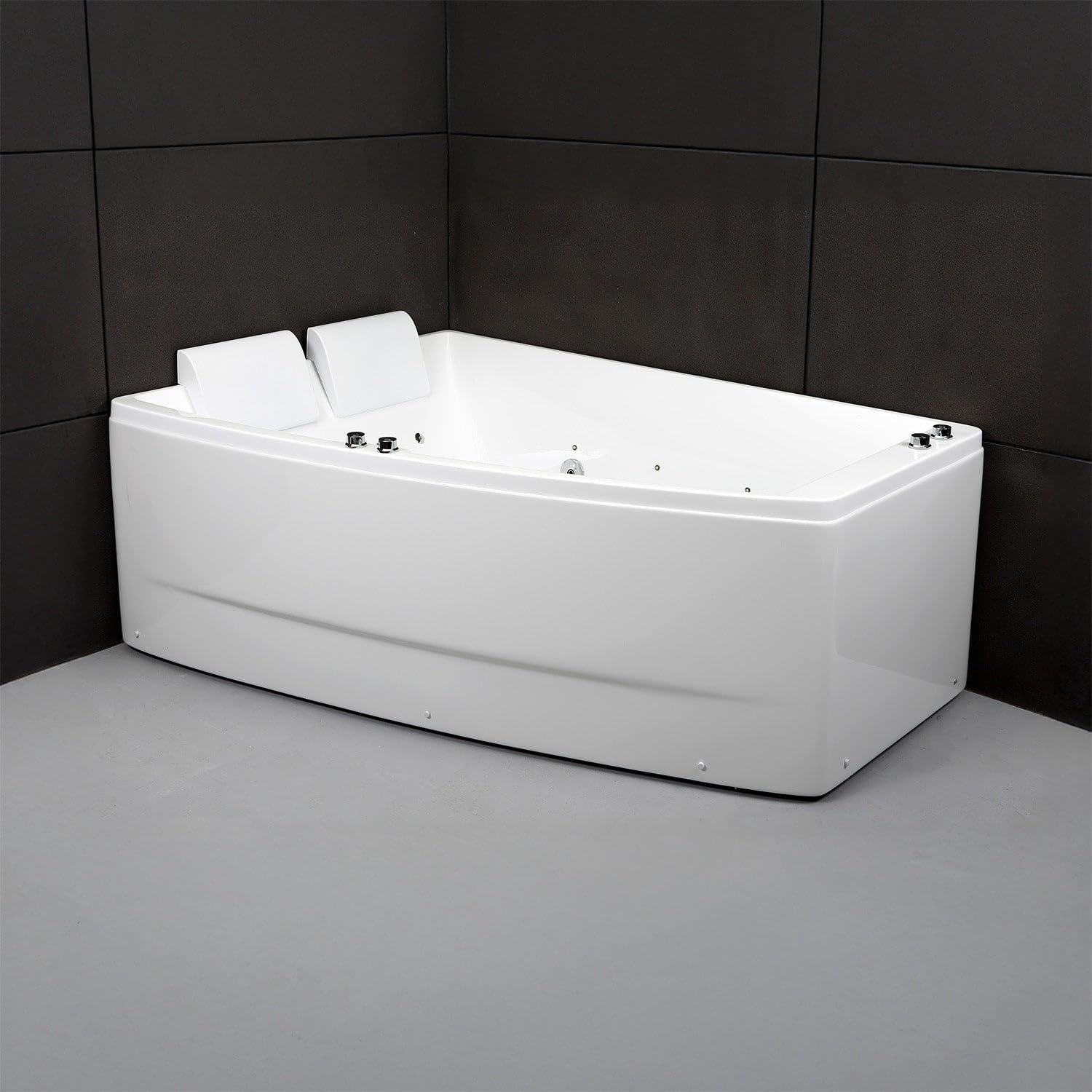 Baignoire Balnéo Sangha Duo Wave Gauche 170 x120 x63 cm, by SPALINA