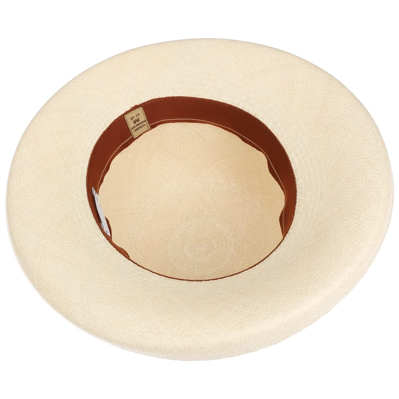 LIERYS Pasadena Panama Aufschlaghut Naturfarbener Asymmetrischer Hut UV-Schutz 50+ Damen