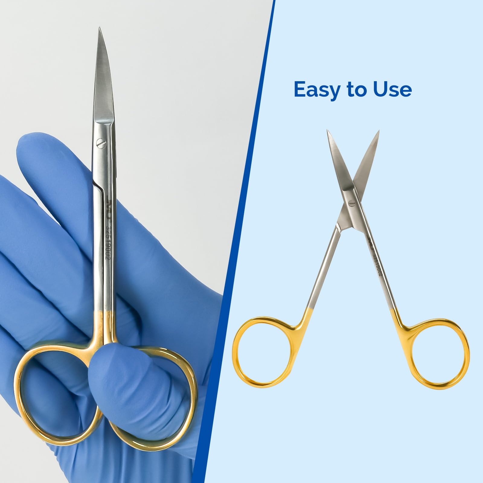 JMU Iris Micro Dissecting Scissors - Stainless Steel -3